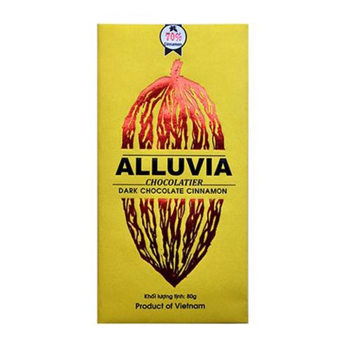 Dark Chocolate With Cinnamon 70% Alluvia 80G- Dark Chocolate With Cinnamon 70% Alluvia 80G