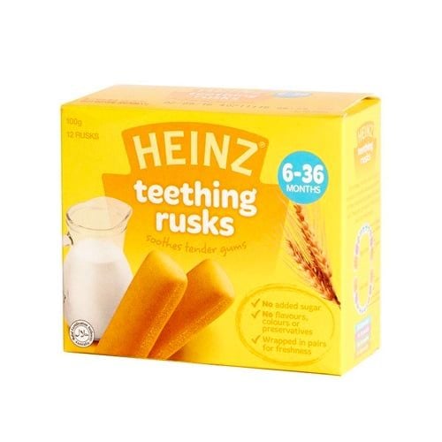 Bánh Quy Ăn Dặm Cho Bé Từ 6-36 Tháng Tuổi Heinz 100Gr