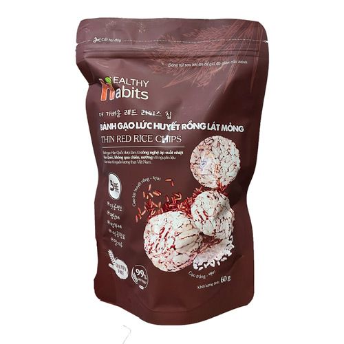 Thin Red Rice Chips Healthy Habits 60G- 