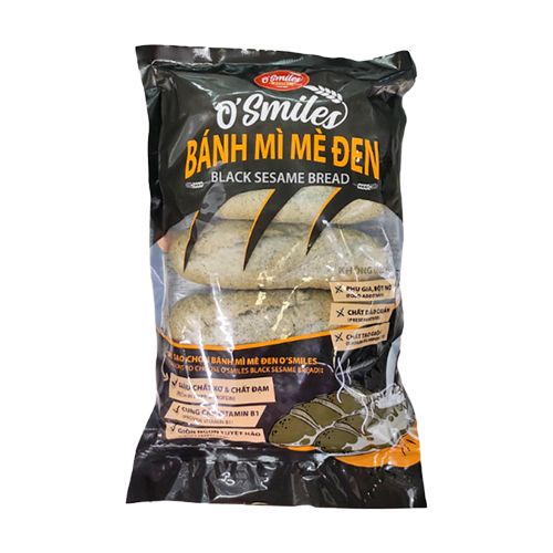 Frozen Black Sesame Bread O'Smiles 70Gx5