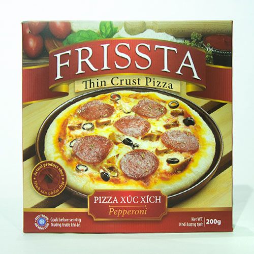 Pizza Đông Lạnh Pepperoni Size Nhỏ Frissta 200G- Pizza Đông Lạnh Pepperoni Size Nhỏ Frissta 200G