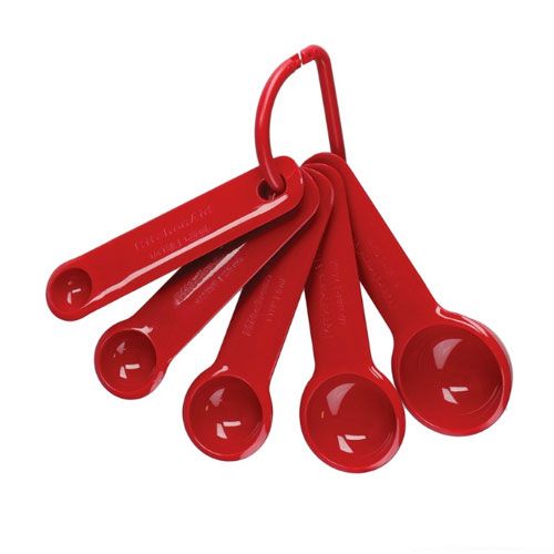 Set Red Spoon Kitchenaid 5Pcs- 