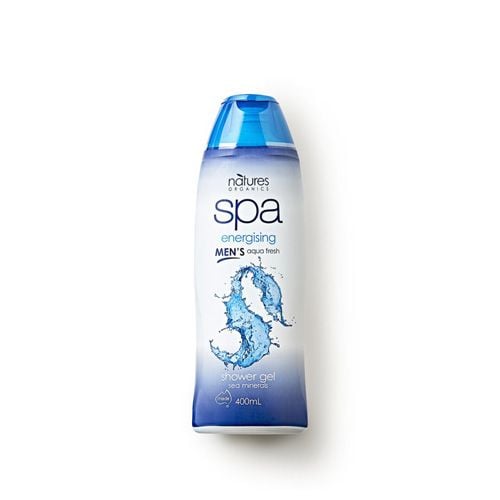 Bodywash Men'S Energisting Aqua Fresh Spa Nature Organic 400Ml