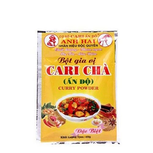 Gia Vị Cà Ri Ấn Độ Anh Hai 25G- BỘT GIA VỊ CARI CHÀ ẤN ĐỘ