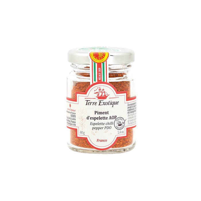 Espelette Chilli Pepper Aop Terre Exotique 40G