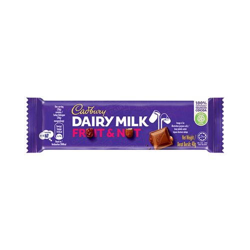 Chocolate Đậu Phộng & Trái Cây Cadbury 37G- Chocolate Đậu Phộng & Trái Cây Cadbury 37G