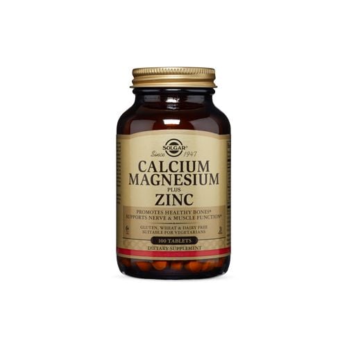 Calcium Magnesium Plus Zinc 100 Solgar Tablets