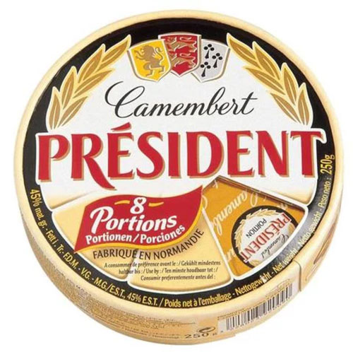 Phô Mai Camembert President 8 Miếng 250G