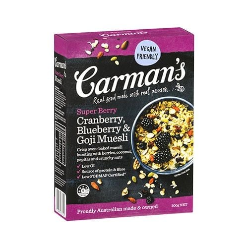 Supper Berry, Cranberry, Blueberry & Goji Muesli Carman'S