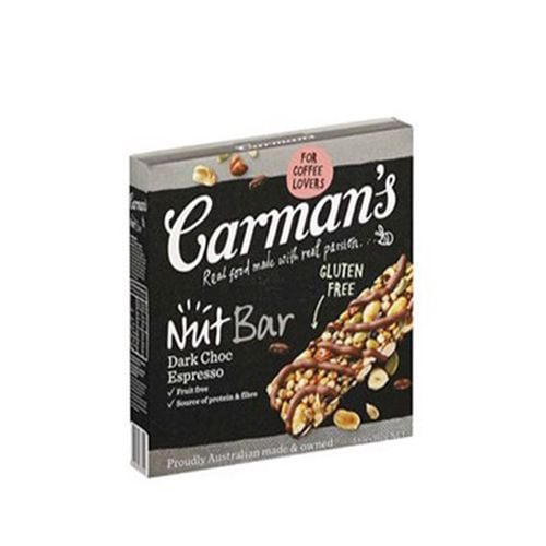 Energy Bar Dark Choc Espresso Carman's 160G