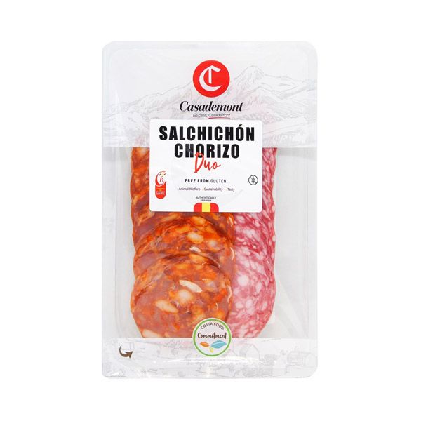 Salchichon Chorizo Extra Sliced Casademont 100G- Salchichon Chorizo Extra Sliced Casademont 100G