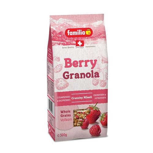 Ngũ Cốc Giòn Vị Dâu Berry Familia 500G- Ngũ Cốc Giòn Vị Dâu Berry Familia 500G