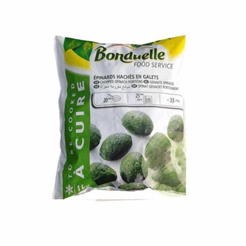 Chopped Spinach In Steaks Bonduelle 1Kg- Chopped Spinach In Steaks Bonduelle 1Kg