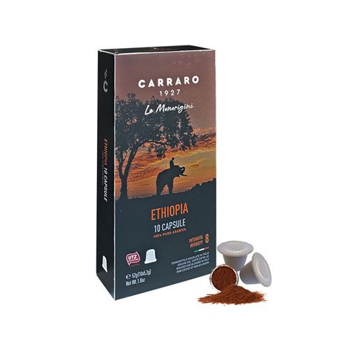 Coffee Single Origin Ethiopia Capsule Carraro 52G- 