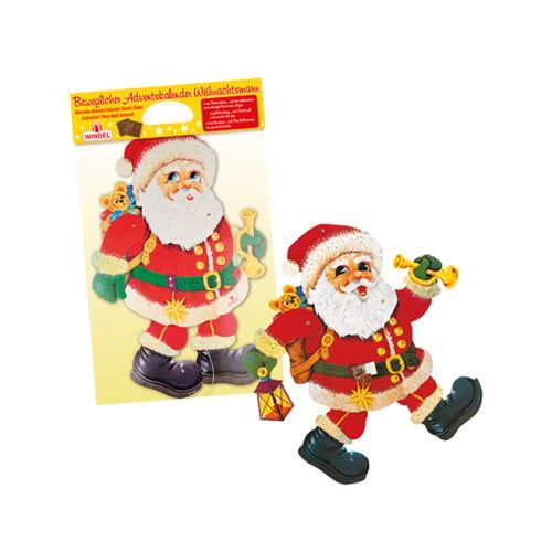 X'Mas Movable Calendar Santa Windel 75G- Movable Advent Calendar Santa Claus 15X75G