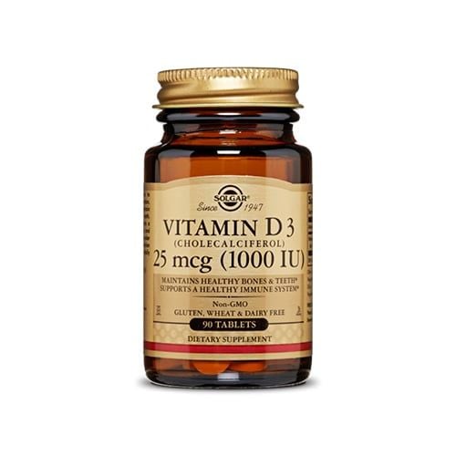 Solgar Vitamin D3 Cholecalciferol 1000 Iu 90 Tablets