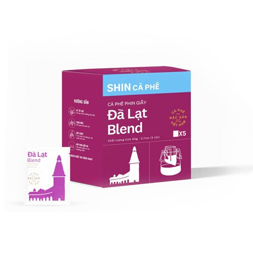 Cà Phê Phin Giấy Đà Lạt Blend Shin Cà Phê 60G- 