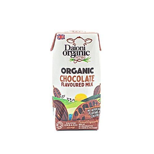 Chocolate Flavoured Organic Semi- Skimmed Milk Daioni 200Ml