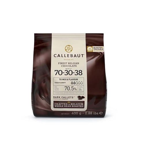 Dark Chocolate 70.5% Cacao Callebaut400G- Dark Chocolate 70.5% Cacao Callebaut400G