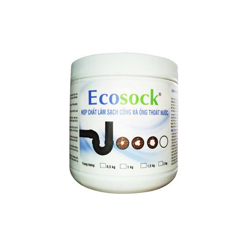 Hóa Chất Thông Tắc Đường Ống Tức Thì Ecosock 500G- 