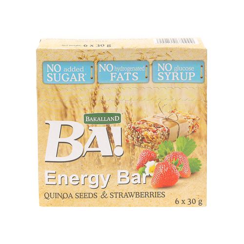 Energy Bar Quinoa Seed & Strawberry Bakalland 180G- 
