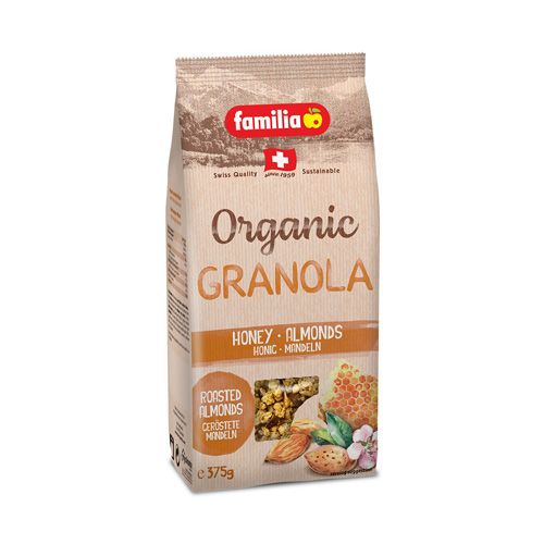 Ngũ Cốc Giòn Hữu Cơ Với Mật Ong, Hạnh Nhân Familia 375G