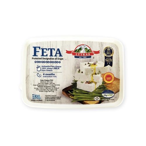 Feta P.D.O Cheese Cubes In Brine Lytras 180G- 