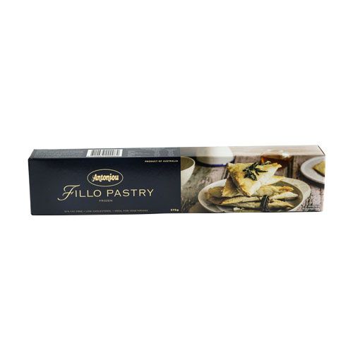 Frozen Fillo Pastry Sheets Antoniou 375Gr- Frozen Fillo Pastry Sheets Antoniou 375Gr