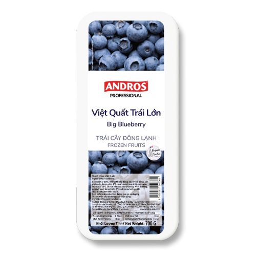 Frozen Big Blueberry Andros 700G