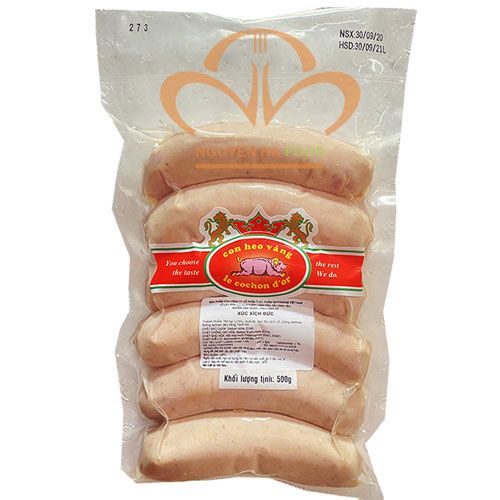 Frozen German Sausage 80/90G Nipponham 500G- 