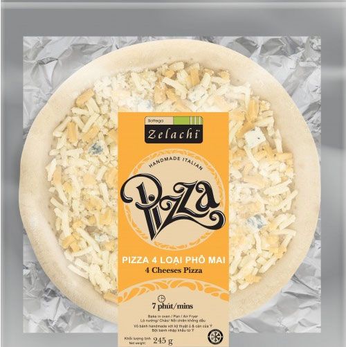 Frozen Pizza 4 Cheeses B. Zelachi 245G- 