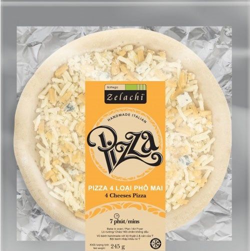 Pizza 4 Loại Phô Mai Đông Lạnh Bottega Zelachi 245G- 