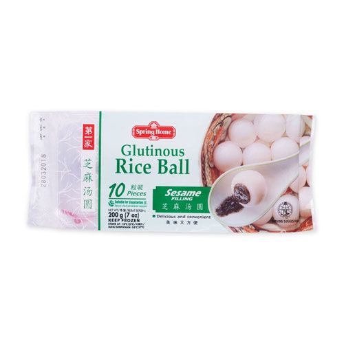 Frozen Rice Balls Black Sesame Paste Filling Spring Home 200G- 