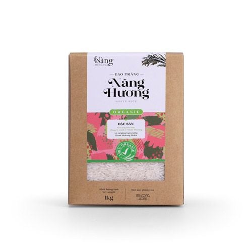 Gạo Trắng Hữu Cơ Nàng Hương 1Kg- 