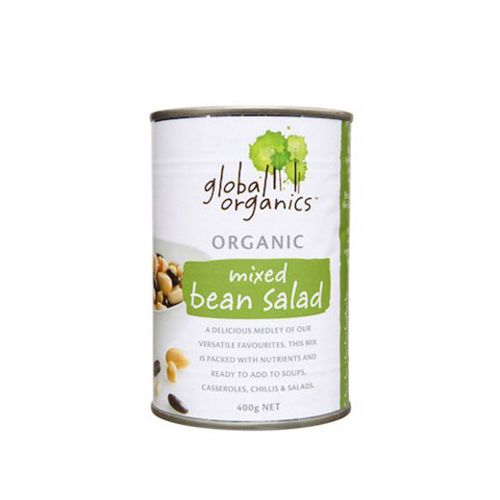 Organic Mixed Bean Salad Global Organics 400G- Org Mixed Bean Salad Global Organics 400G