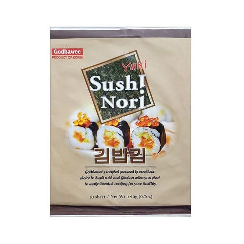 Roasted Seaweed Fro Sushi Rice Godbawee 20G