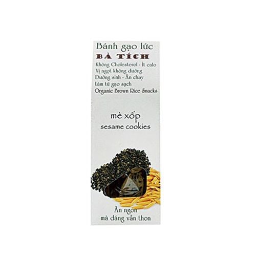 Brown Rice Sesame Crackers Ba Tich 100G- Brown Rice Sesame Crackers Ba Tich 100G