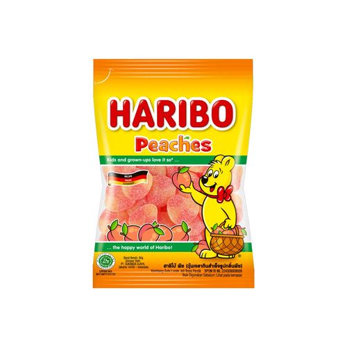 Kẹo Dẻo Hương Đào Haribo 80G- Kẹo Dẻo Hương Đào Haribo 80G