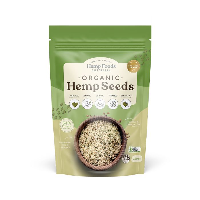 Organic Hemp Seeds Hulled Honest To Goodness 250G- 