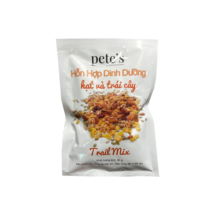 Hỗn Hợp Dinh Dưỡng Hạt Và Trái Cây Pete'S 50G- 