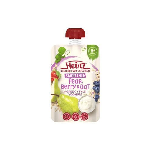 Smoothe Pear, Blueberry, Oat & Greek Style Yogurt Heinz 120G