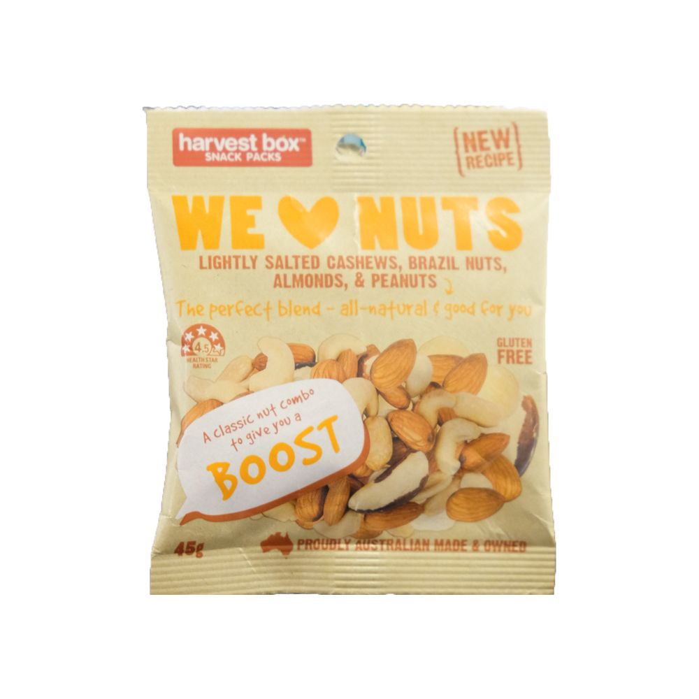 We Love Nuts Harvest Box 45G- WE LOVE NUTS HARVEST BOX 45G