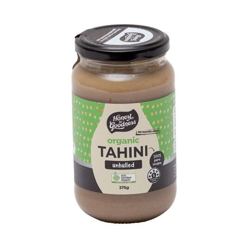 Organic Tahini Unhulled Honest To Goodness 375G