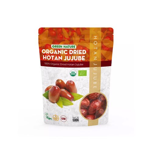 Organic Dried Hotan Jujube Green Nature 500G- Org Dried Hotan Jujube Green Nature 500G