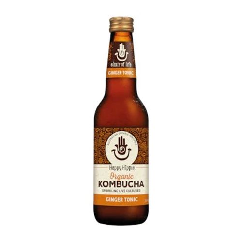 Organic Kombucha Ginger Tonic Happy Hippie 330Ml- 