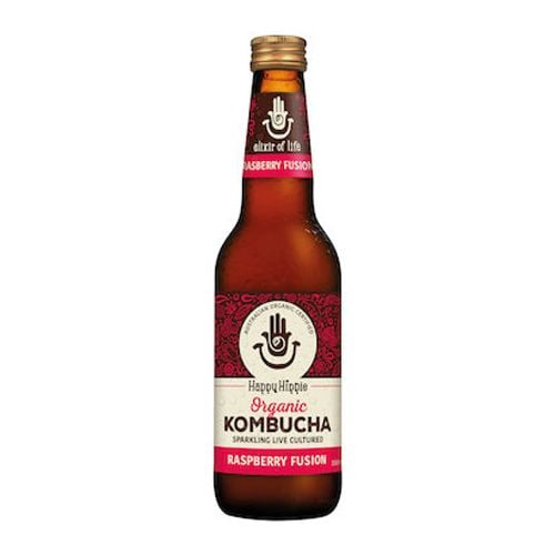 Organic Kombucha Raspberry Happy Hippie 330Ml- 