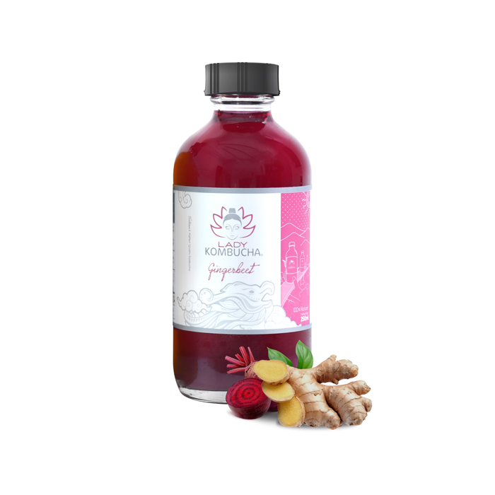 Kombucha Vị Củ Dền - Gừng Lady Buddha 250Ml