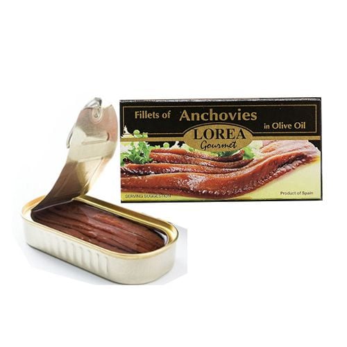 Anchovy Fillets In Olive Oil Lorea Gourmet 50G