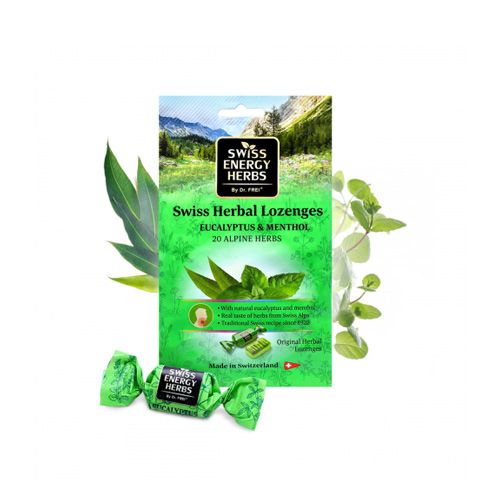 Lozenges Herbs And Eucalyptus Swiss Energy 55G- Lozenges Herbsâ And Eucalyptus Swiss Energy 55G