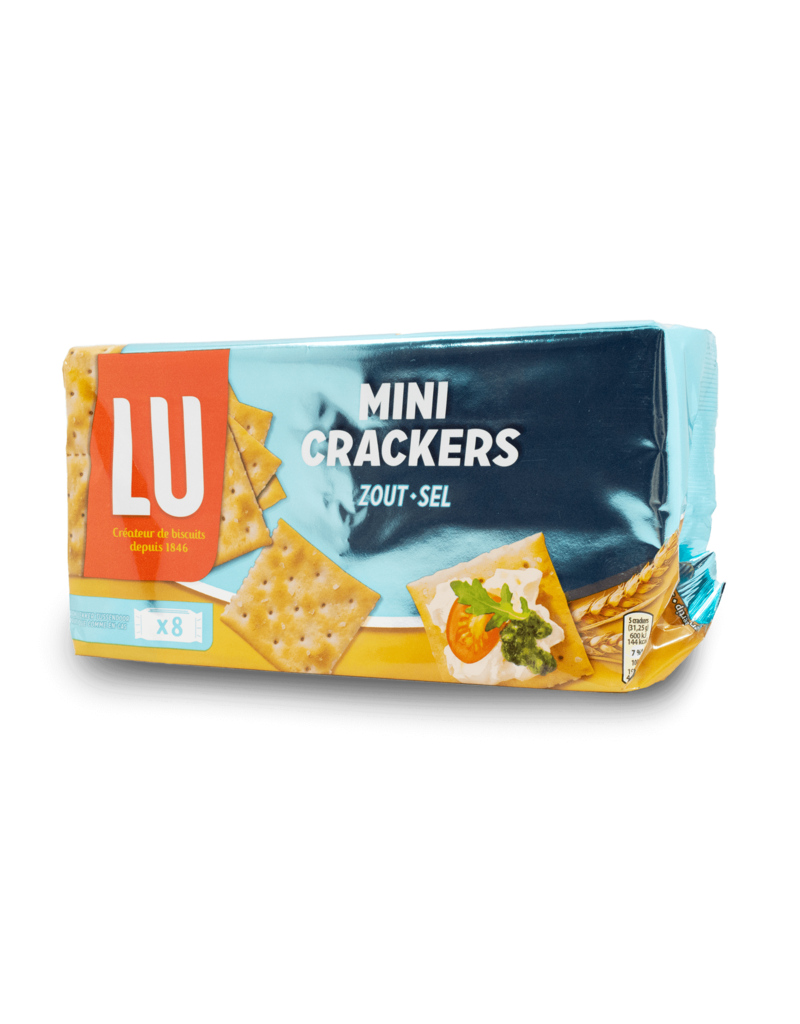 Mini Crackers With Salt Lu 250G- 